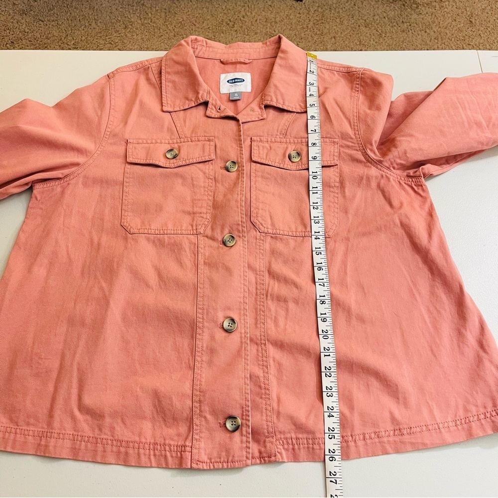 Old Navy Button Up Swing Utility Jacket Shacket W… - image 6
